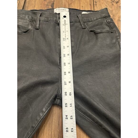 Frame Jeans Size 28 Women’s Le High Skinny Black Denim Stretch Classic - Picture 10 of 15